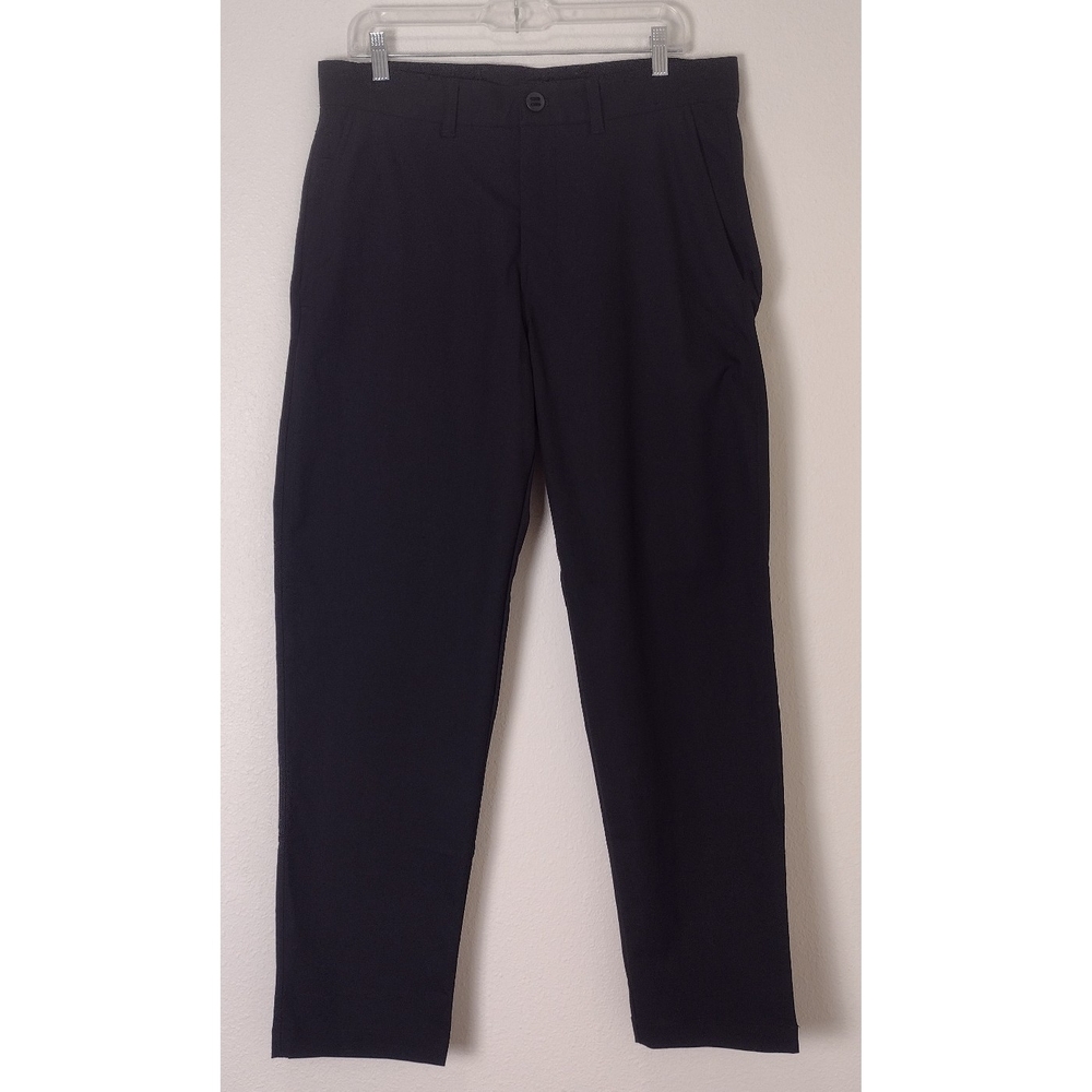 Lululemon Relaxed-Tapered Twill Trousers Black Men's Size 33 - Picture 2 of 16